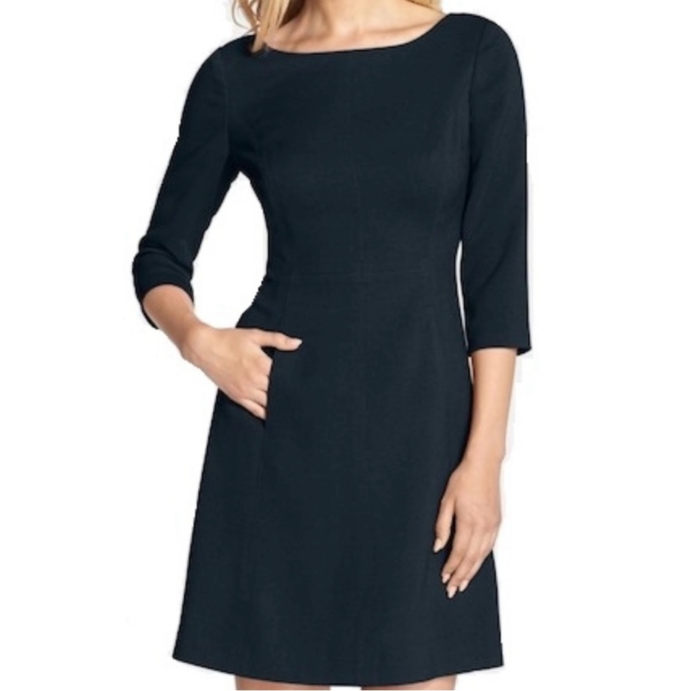 Vince Camuto Black Long Sleeve Dress